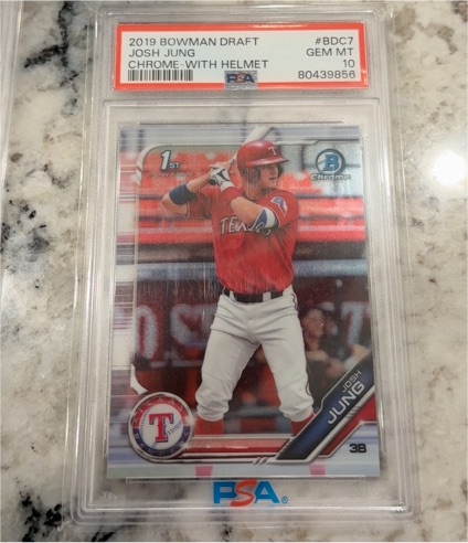 2019 Bowman Draft Chrome #BDC7 Josh Jung — front