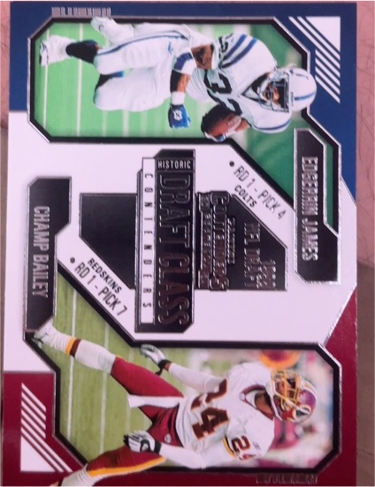 2024 Panini Contenders #18 Edgerrin James / Champ Bailey Historic Draft Class — front