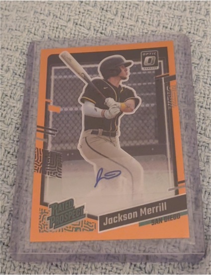 2023 Donruss Optic Rated Prospect Jackson Merrill — front