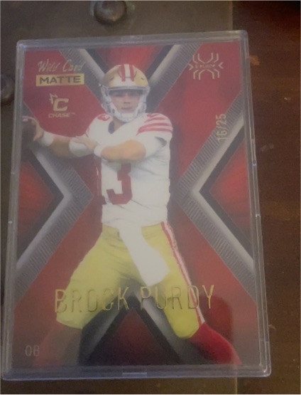 2022 Wild Card Matte X-Plode #MXPU-51 Brock Purdy — front