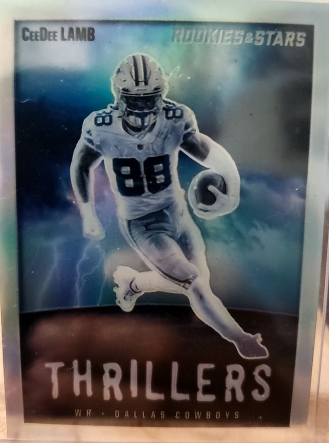 2023 Panini Rookies & Stars Thrillers Silver Prizm #TH-9 CeeDee Lamb — front