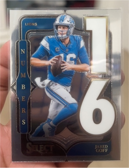 2024 Panini Select #7 Jared Goff Numbers — front