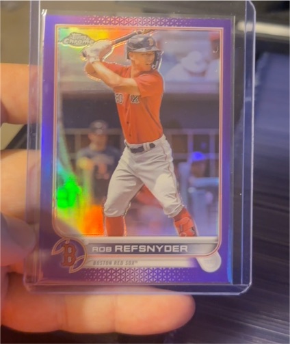 2022 Topps Chrome Update #USC29 Rob Refsnyder Purple Refractor — front