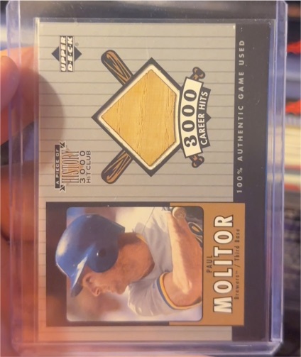 2000 Upper Deck A Piece of History 3000 Hit Club Paul Molitor — front