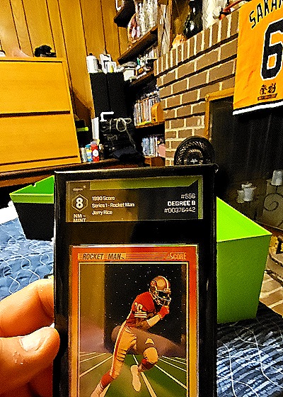 1990 Score Series 1 #8 Jerry Rice Rocket Man — front