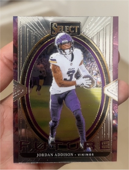 2024 Panini Select #14 Jordan Addison Future Insert Minnesota Vikings — front