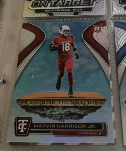 2024 Panini Totally Certified Franchise Foundations #17 Marvin Harrison Jr. — front
