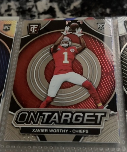 2024 Panini Totally Certified #6 Xavier Worthy On Target Mirror — front