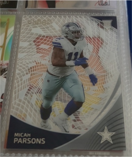 2021 Panini Chronicles Clear Vision #CVR-11 Micah Parsons — front