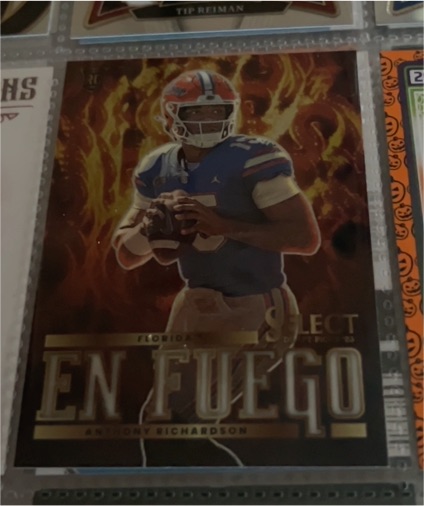 2023 Panini Select Draft Picks En Fuego #EF-AR Anthony Richardson — front