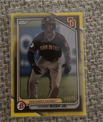2024 Bowman Chrome Prospects #BCP-87 Homer Bush Jr. — front