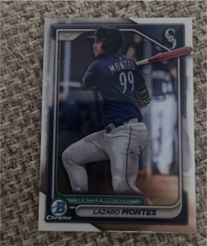 2024 Bowman Chrome #BCP-110 Lazaro Montes — front
