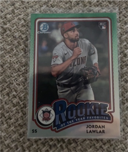 2024 Bowman Chrome Rookie of the Year Favorites #ROY-7 Jordan Lawlar — front