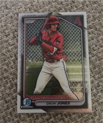 2024 Bowman Chrome Prospects #BCP-60 Druw Jones — front