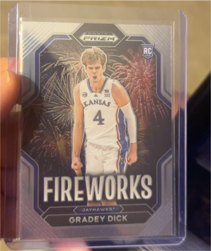 2023 Panini Prizm Draft Picks #7 Gradey Dick Fireworks — front