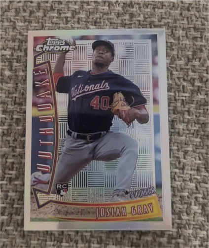 2022 Topps Chrome Sonic Youthquake #YQ-15 Josiah Gray — front