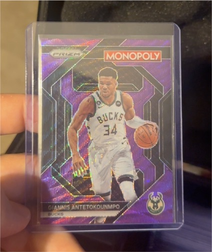2023-24 Panini Prizm Monopoly #PS5 Giannis Antetokounmpo — front