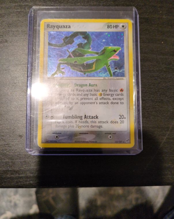 2005 Pokemon EX Deoxys #22 Rayquaza — front