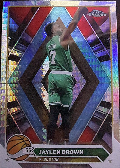 2023-24 Topps Chrome #78 Jaylen Brown — front