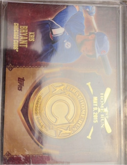 2015 Topps Update First Home Run Medallions #FHRM-30 Kris Bryant Rookie RC — front