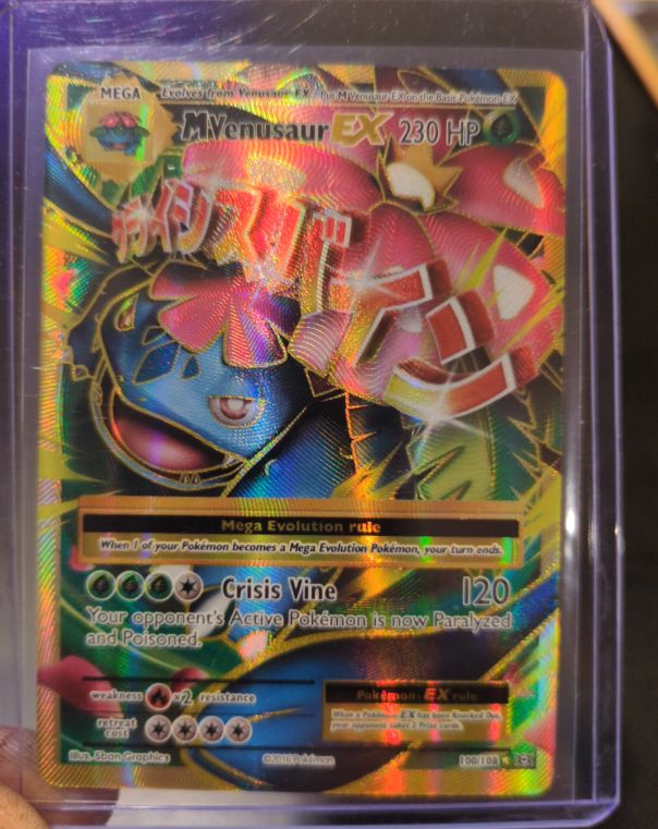 2016 Pokemon XY Evolutions #100 Mega Venusaur EX — front
