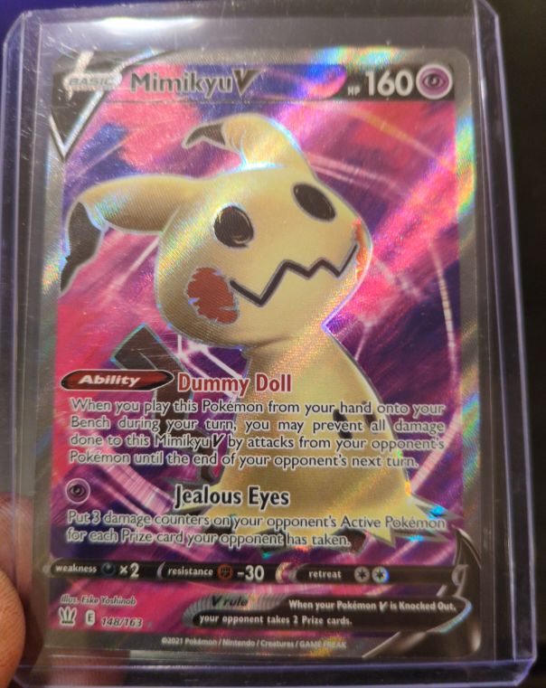 2021 Pokémon Battle Styles #148 Mimikyu V — front