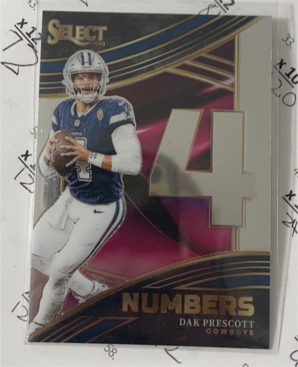 2023 Panini Select Numbers #NMB-DPR Dak Prescott — front