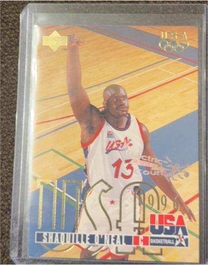 1995-96 Upper Deck #321 Shaquille O'Neal USA Basketball Electric Court — front