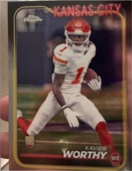 2024 Topps Chrome #208 Xavier Worthy — front