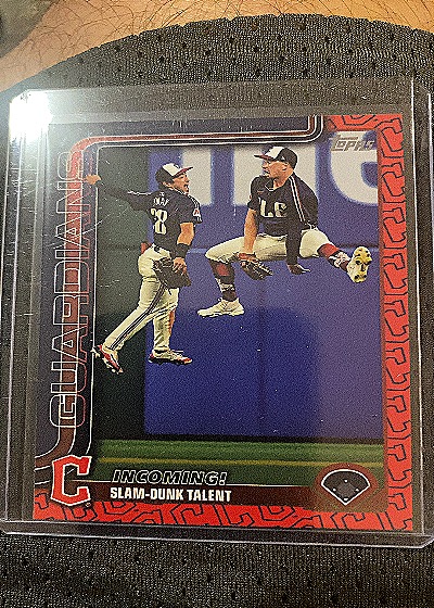2025 Topps Series 1 #26 Incoming! Slam-Dunk Talent Cleveland Guardians — front