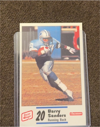 1990 Detroit Lions Police #20 Barry Sanders — front