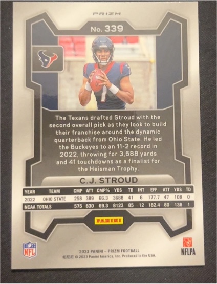 2023 Panini Prizm #339 C.J. Stroud — front