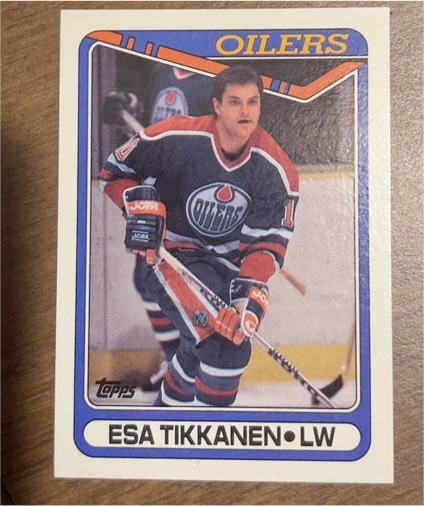 1990 Topps #156 Esa Tikkanen — front