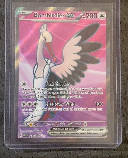 2023 Pokémon SV04: Paradox Rift #234/182 Bombirdier EX — front