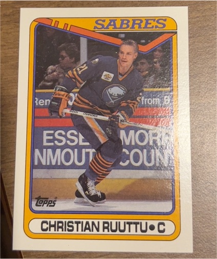 1990-91 Topps #182 Christian Ruuttu — front