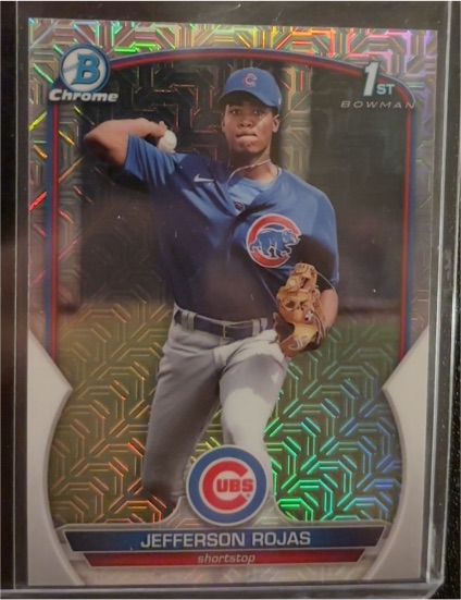 2023 Bowman Chrome Prospects Mojo Refractor #BCP-70 Jefferson Rojas — front