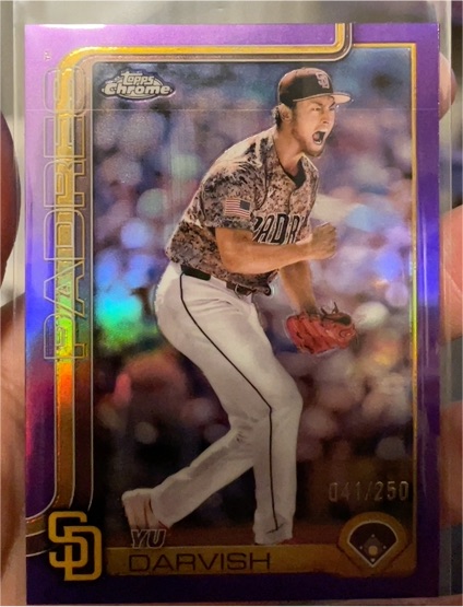 2025 Topps Chrome #186 Yu Darvish — front