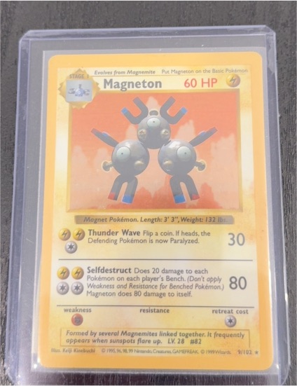 1999 Pokémon #9 Magneton — front