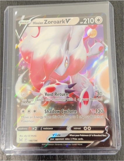 2022 Pokémon Lost Origin #146 Hisuian Zoroark V — front