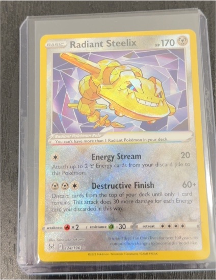 2022 Pokémon SWSH11: Lost Origin #124 Radiant Steelix — front