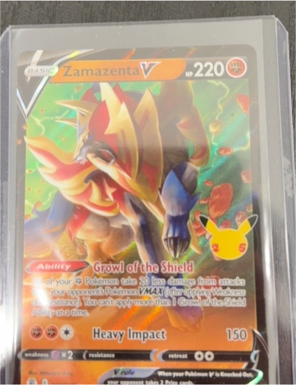 2021 Pokémon Celebrations #018 Zamazenta V — front