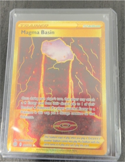 2022 Pokémon Sword & Shield Brilliant Stars #185 Magma Basin — front