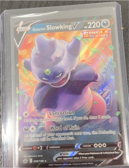 2021 Pokémon SWSH06: Chilling Reign #099 Galarian Slowking V — front