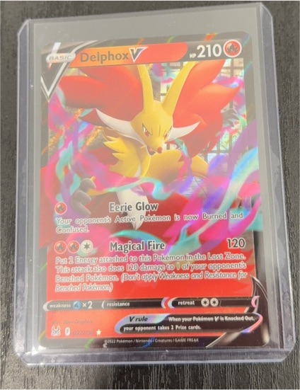 2022 Pokémon Lost Origin #027 Delphox V — front