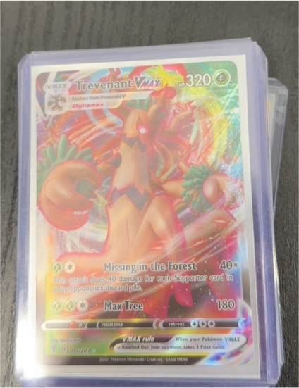 2021 Pokémon Evolving Skies #014 Trevenant VMAX — front