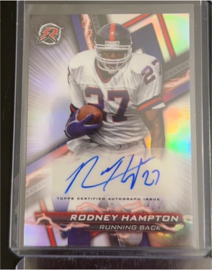 2023 Topps Composite Resurgence Signatures #RA-RH Rodney Hampton — front