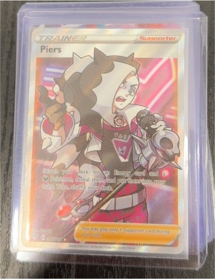 2020 Pokemon TCG Darkness Ablaze #187 Piers — front