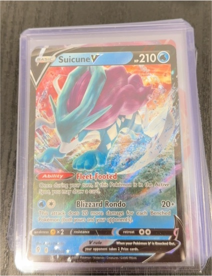 2021 Pokémon TCG Evolving Skies #31 Suicune V — front