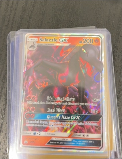 2017 Pokemon Salazzle GX SM63 Black Star Promo — front
