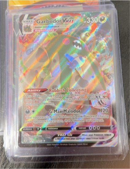 2021 Pokemon TCG Evolving Skies #216 Garbodor VMAX — front